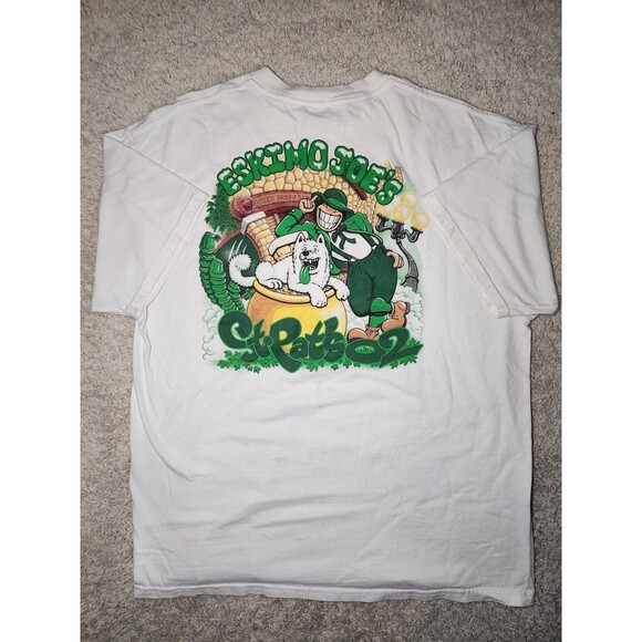 Eskimo Joe's St Patrick's Day y2k Graphic 2002 Men's T Shirt Size XL White - Picture 1 of 4